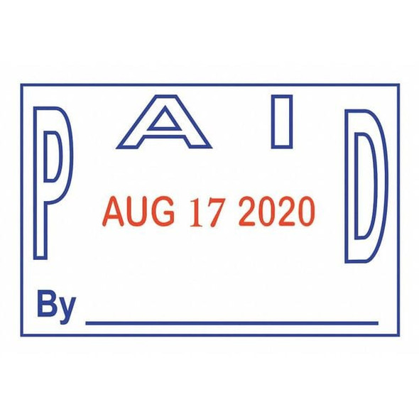 2000 Plus Message Date Stamp,4 Bands, Paid 038862