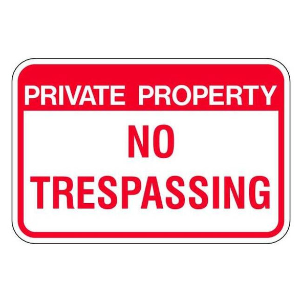 Admittance Sign, 12 in H, 18 in W, Aluminum, Rectangle, English, PPR-023-18HA