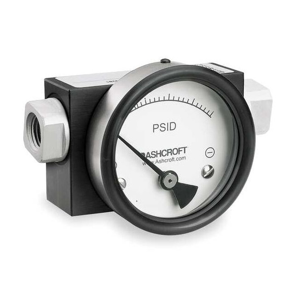 Ashcroft Pressure Gauge,0 to 60 psi 351130FD25SXCYLM60PSID