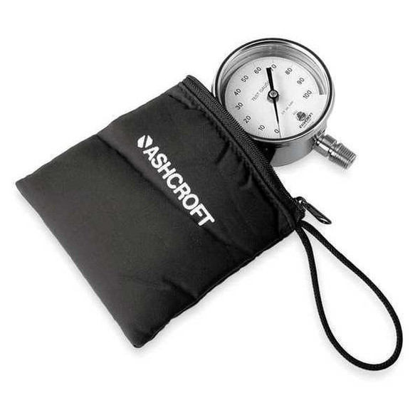 Ashcroft Vacuum Gauge,30 Hg to 0,3In,1/4In NPT 30-1084S 02L VAC