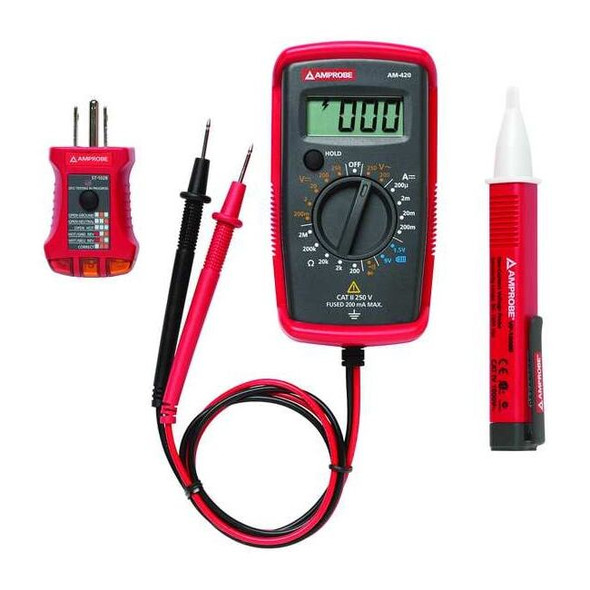 Amprobe ClampKit,Multimeter/ReceptTester/VoltDet PK-110