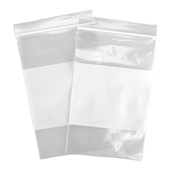 Reloc Zippit Reclosable Poly Bag,Zip Seal,PK1000 4WR58