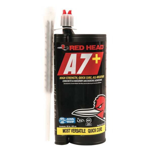 A7+ Acrylic, 28 Oz Container Size Cartridge, Includes Mixing Nozzle