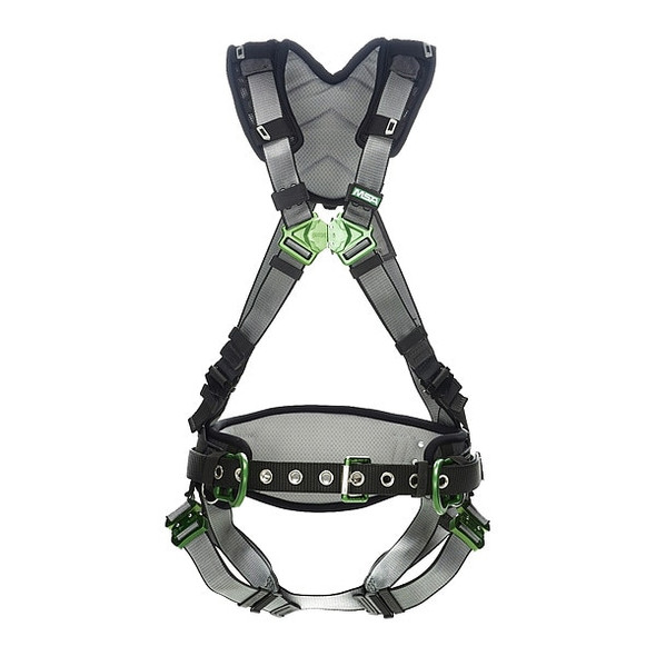Msa Safety Full Body Harness,V-FIT,M 10195134 Msa Safety Full Body Harness,V-FIT,M 10195134