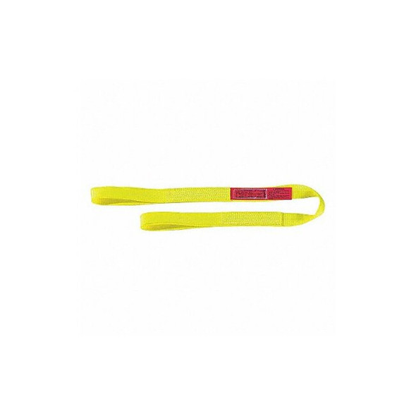 Lift-All Web Sling, Type 3, 24 ft L, 3 in W, Nylon, Yellow EE1803NFX24