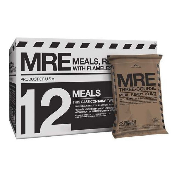 Meal Kit Supply Emergency Food Ration Packet,140 oz,PK12 MKA-001