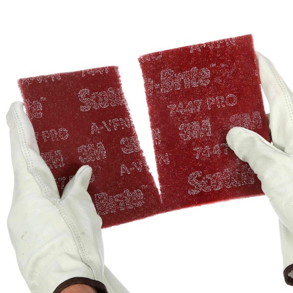 Scotch-Brite Sanding Hand Pad, 6 in W, 9 in L, PK60 7100023339