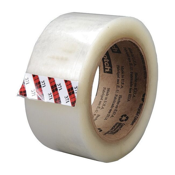 Packing Tape, 1.8 mil Thick, 3 in W x 100 m L, 3 in Core Dia., Clear, 24 PK