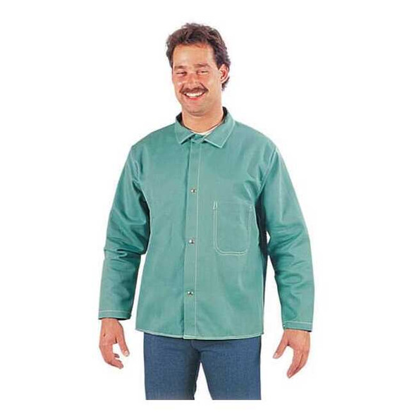 Steel Grip FR Jacket, XL, 12 oz Cotton, Snaps Closure WC 16750