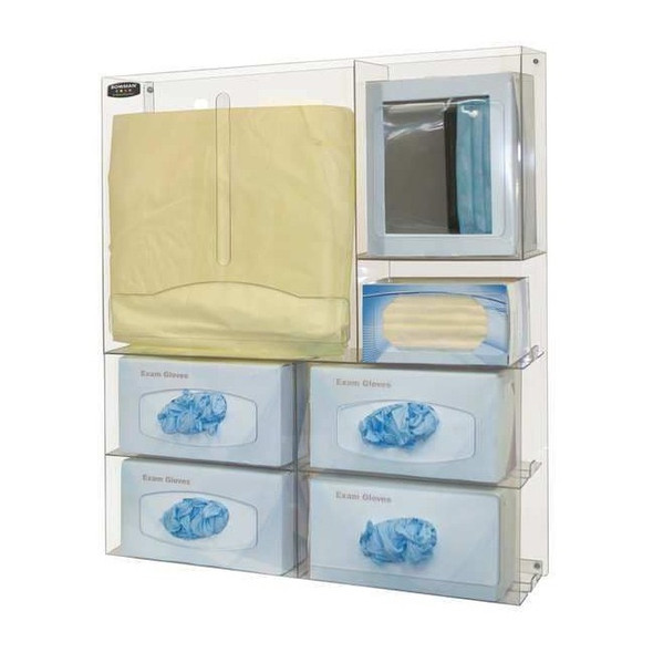 Bowman Dispensers Protection System,Clear,26-5/8inH PS016-0111