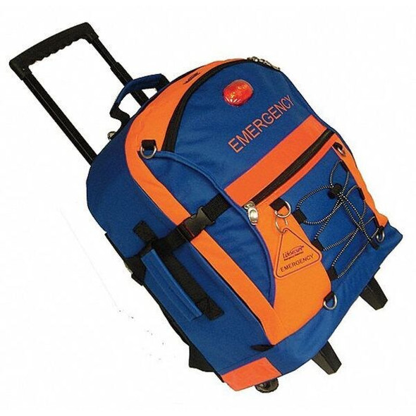 Emergency Kit Backpack, 600 Denier Polyester 0 Components, 1 People Served