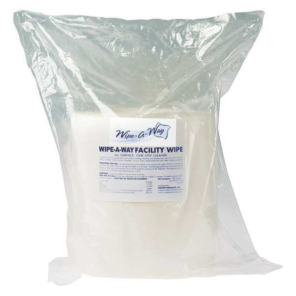 Wipe-A-Way Disposable Wipes, 8" x 10", 2 Pack, 800 Sheets/ Pack WA-800