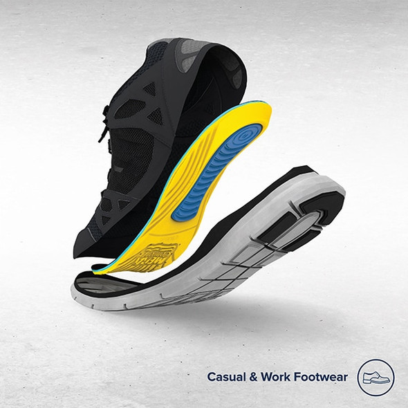 Megacomfort Insole,Men's 10-11, Women's 12-13,PR MS Megacomfort Insole,Men's 10-11, Women's 12-13,PR MS