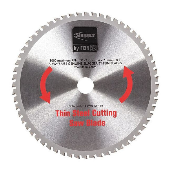 Fein Circular Saw Blade,Carbide,9 in. dia. 69908120448