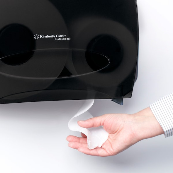 Essential Jumbo Roll Toilet Paper Dispenser (09507), Black, 16.0" x 13.88" x 5.75" (Qty 1)