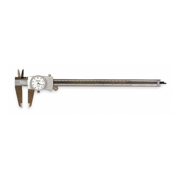 Mitutoyo Dial Caliper,0-12 In,Cert 505-746CAL