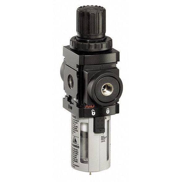 Aro Filt-Reg,1/4"NPT,47 cfm,5 micron P39124-100 Aro Filt-Reg,1/4"NPT,47 cfm,5 micron P39124-100
