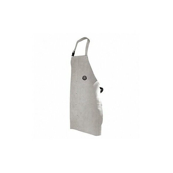 Bdg Welding Apron,Leather,Pearl Gray,36" L 64-1-63