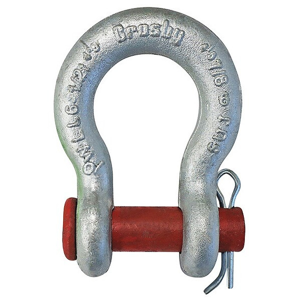 Crosby Anchor Shackle,3/4" Body Sz,Galvanized 1018133