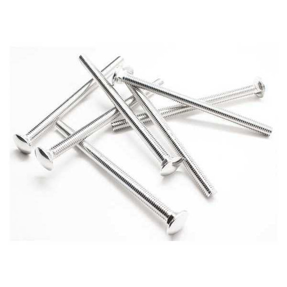 Carriage Bolt, Square Neck, 3/8"-16, 4-1/2 in L, 18-8 Stainless Steel, Not Graded, NL-19(SM), 10 PK