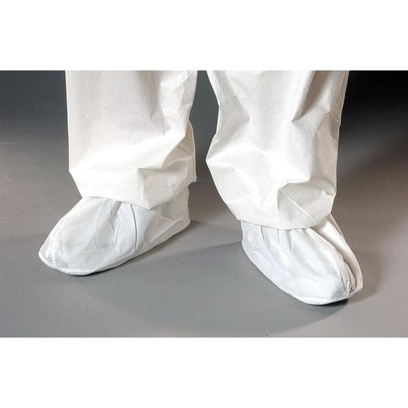 Alpha Pro Tech Disposable Shoe Covers, Vinyl, White, Slip Resistant Sole: Yes ,Universal SH-E1312-BH