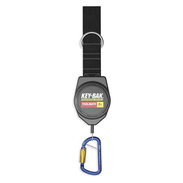 Key-Bak Retractable Tool Tether,ABS,Black 0KB6-0A32