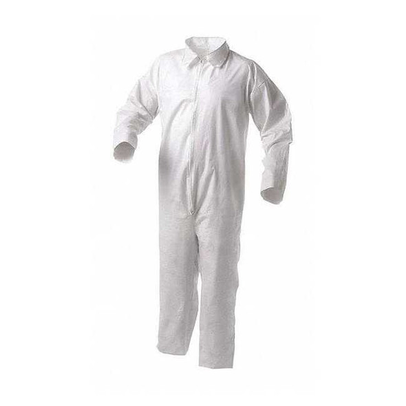 Kleenguard Dispos Covall Liq Parti ZipFrnt OpenWrisAnk WHT 4X 25/Cs 38922