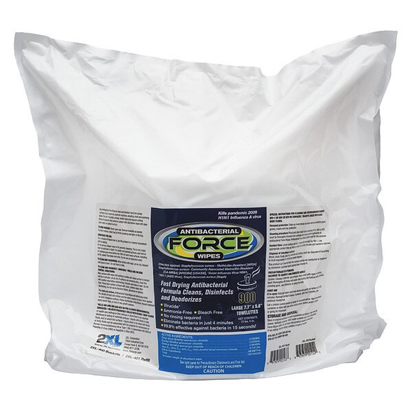 2xl Antibacterial Wipes,900 ct,Bag,PK4 2XL401