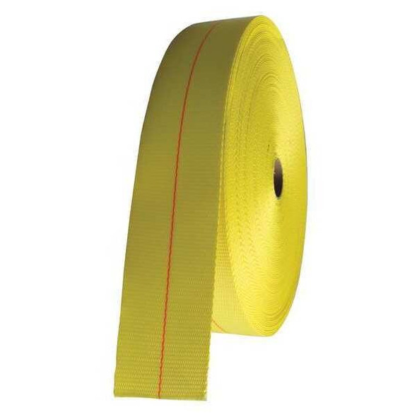Bulk-Strap Bulk Webbing,Yellow,50 ft. L,3" W PE03050PY