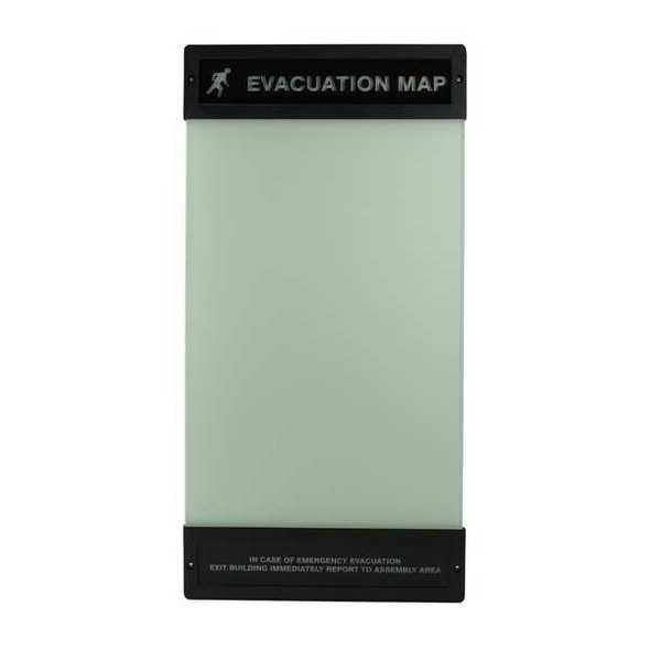 Manufacturer Varies Evacuation Map Holder,17 in. x 11 in. DTA243