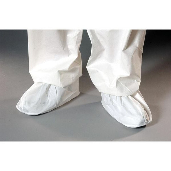 Disposable Shoe Covers, Vinyl, White, Slip Resistant Sole: Yes ,M  SH-E1315-BH