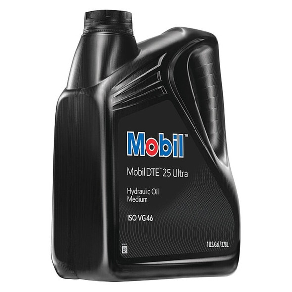 Mobil 1 gal Jug, Hydraulic Oil, 46 ISO Viscosity, Not Specified SAE, 4 PK 125365