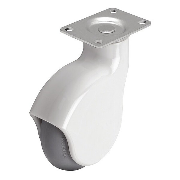 4" X 1-1/4" Non-Marking Monotech Swivel Caster, No Brake, Loads Up To 225 lb