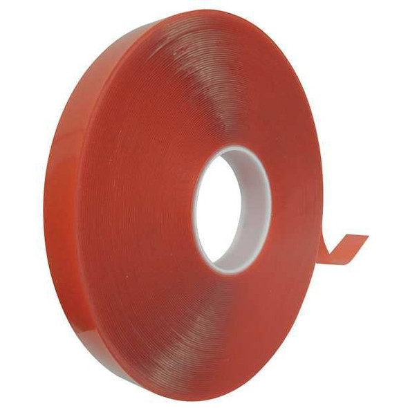 Double-Sided Foam Tape, 1 in W, 36 yd L, 1/32 in, Acrylic Foam, Double-Sided