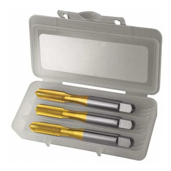 Chicago-Latrobe Tap Set, 3/8"-16, Bottoming, Plug, Taper, 4 Flutes, UNC 174528