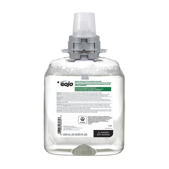 Gojo 1,250 mL Foam Hand Soap Cartridge 5165-04