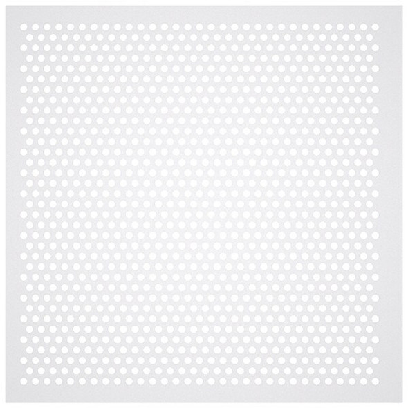 American Louver Square Perforated Diffusers, White STR-PERF-2212-2PK