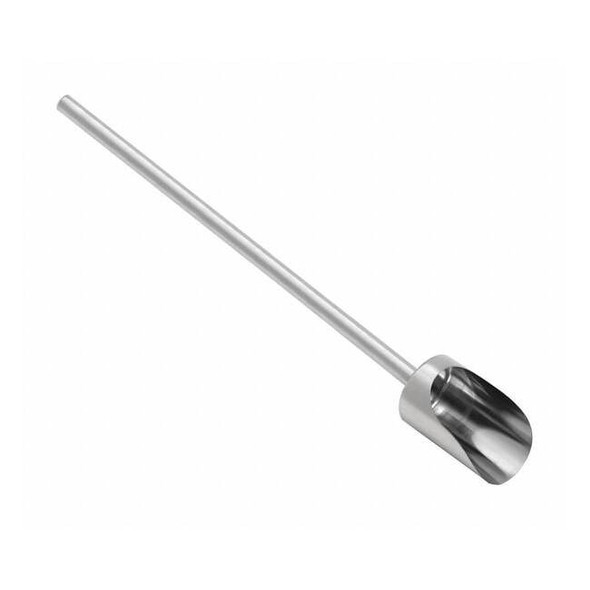 Sani-Lav Hand Scoop,32 oz.,Long Handle,Silver 400324