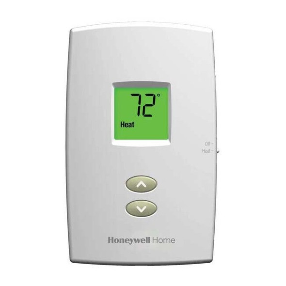 Low Voltage Thermostat, 1 H, Hardwired/Battery, 20/30VAC
