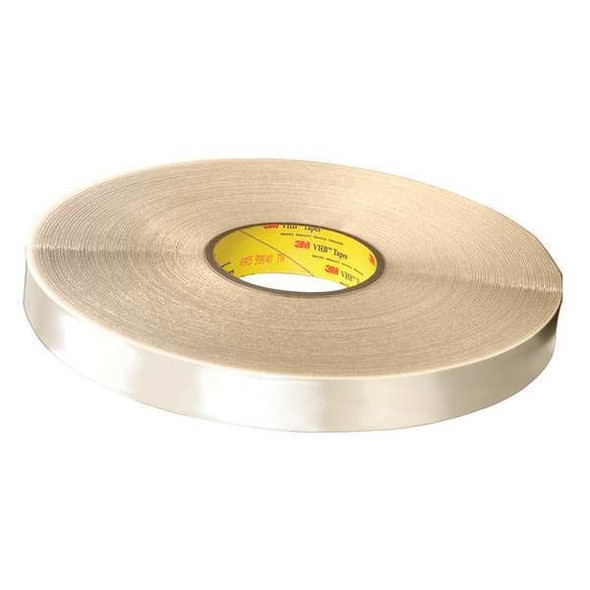 3m Double Sided Foam Tape,27 yd L,1/2" W 3M 4658F