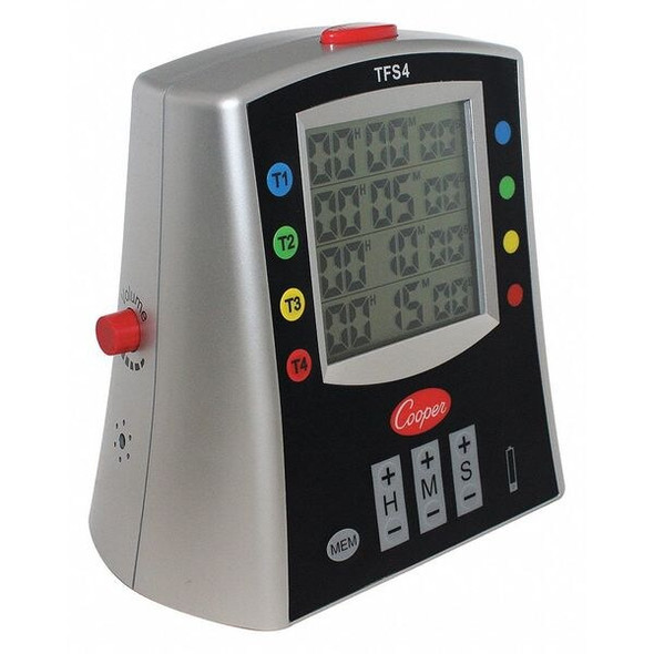 Cooper-Atkins Digital Timer,Min. Time Setting 59 sec. TFS4-01