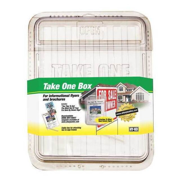 Hy-Ko Brochure Holder,Gray,15" H,PK3 22131