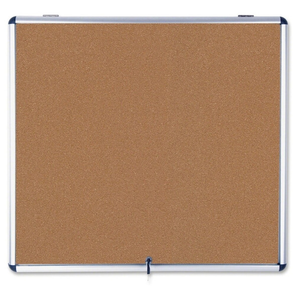 Mastervision Enclosed Cork Bulletin Board 38"W x 47"H VT380101150