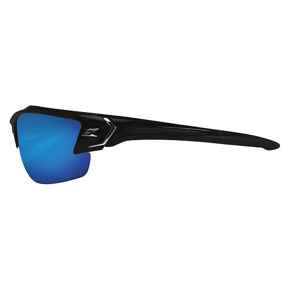 Khor G2, Safety Glasses, Not Applicable, Aqua Precision Blue Mirror Lens, Black Frame, Half-Frame