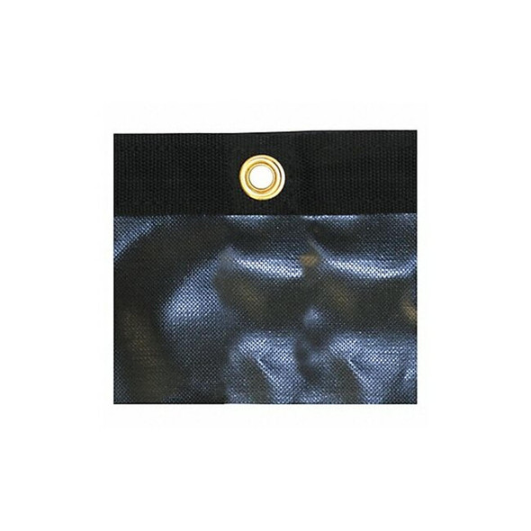 Standard Duty Tarp, 7 x 15 ft, 10 Mil, Black, Vinyl, UV Resistant