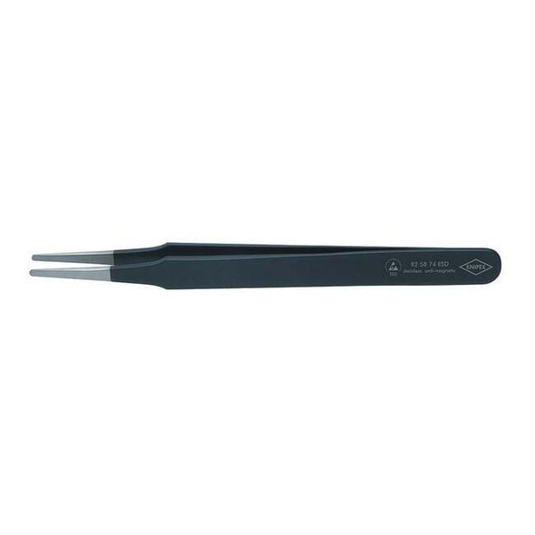 Knipex Precision Tweezers,SS,Straight,4 21/32"L 92 58 74 ESD