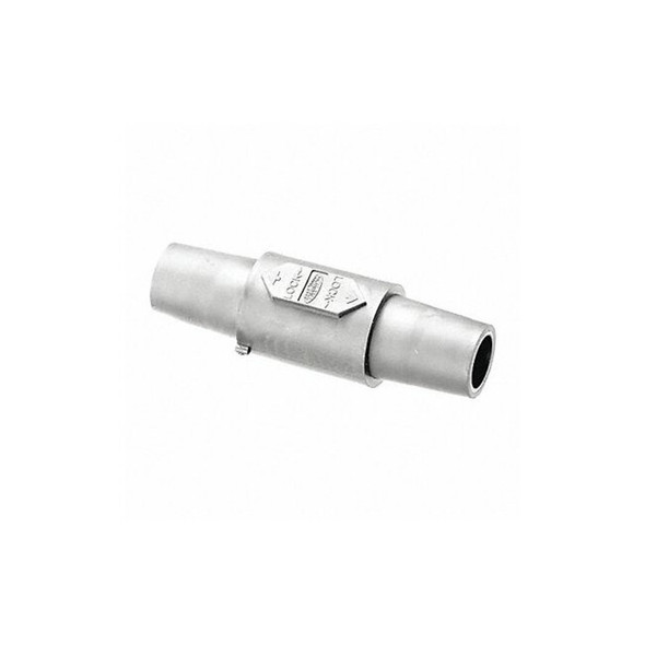 Hubbell Wiring Device-Kellems Double Connector,Wht,300/400AC/DC HBLDFW Hubbell Wiring Device-Kellems Double Connector,Wht,300/400AC/DC HBLDFW