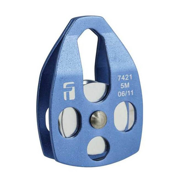 Falltech Tripod Pulley,Aluminum,5 in H,Blue 7421