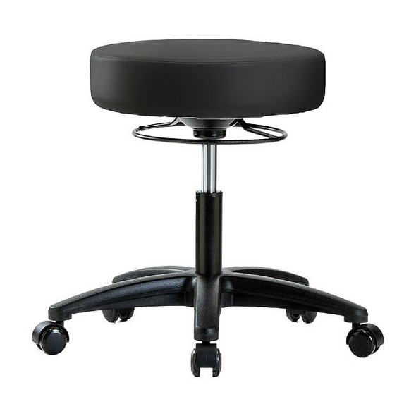 Manufacturer Varies Desk Stool,Vinyl,Casters,BLK BR-VDHSO-RG-RC-8540