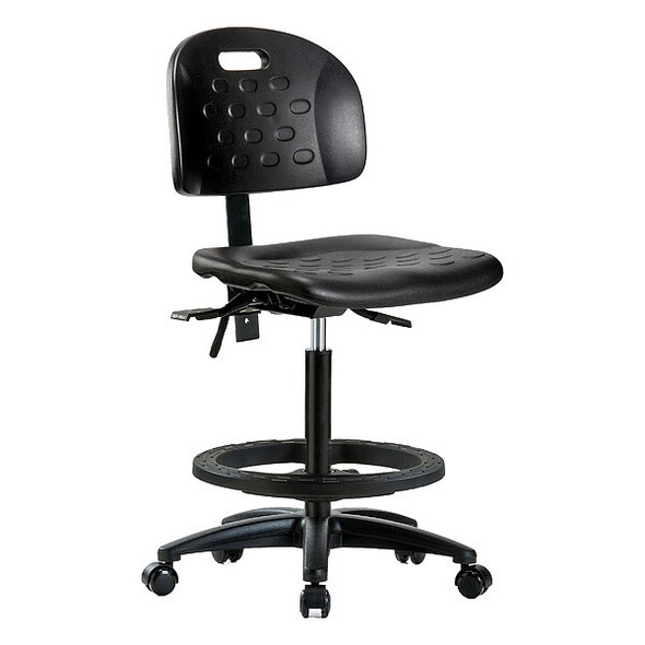 Poly Chair,High,FR,Casters,Black Poly Chair,High,FR,Casters,Black
